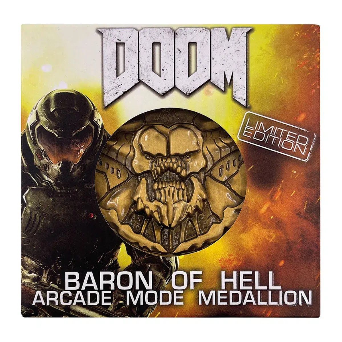 1070320-doom-medallion-baron-of-hell-packaging DOOM Medallion "Baron of Hell"