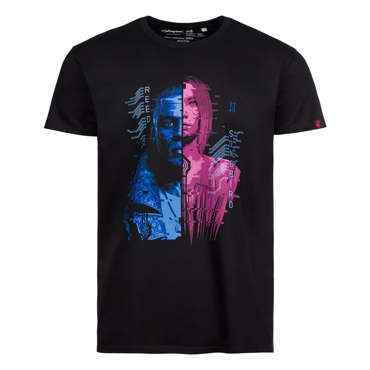 Cyberpunk 2077 Phantom Liberty T-Shirt "Reed and Songbird" XXL Cover Cyberpunk 2077 Phantom Liberty T-Shirt "Reed and Songbird" XXL Cover