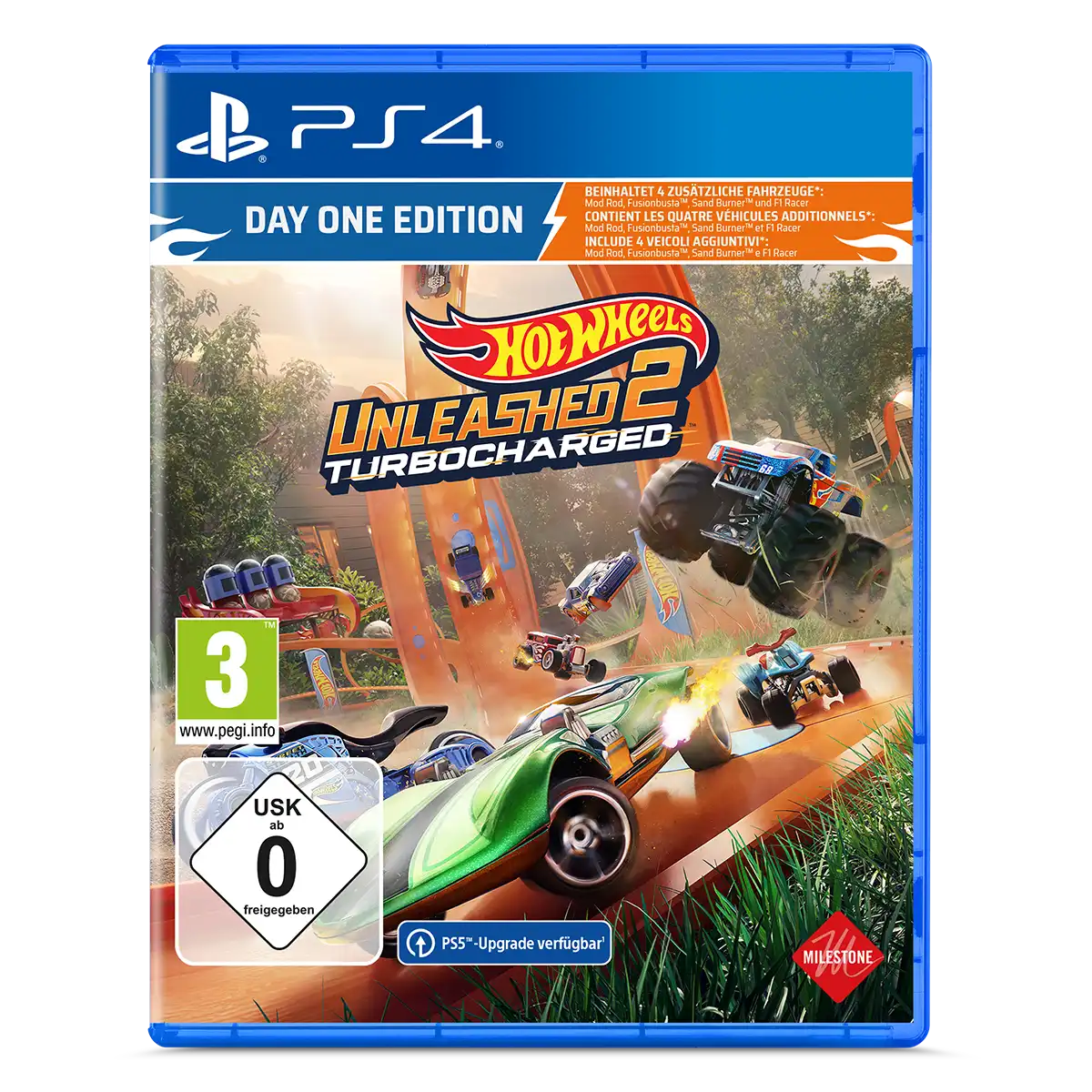 Hot Wheels Unleashed™ 2 Turbocharged Day One Edition (PS4) Cover Hot Wheels Unleashed™ 2 Turbocharged Day One Edition (PS4) Cover