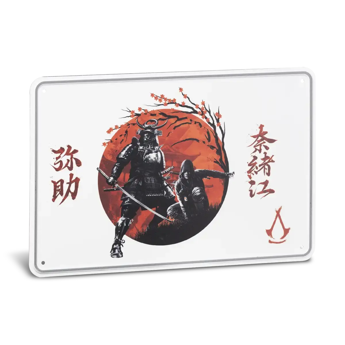 Assassin's Creed Shadows Metallschild “Blossoms” Cover Assassin's Creed Shadows Metallschild “Blossoms” Cover
