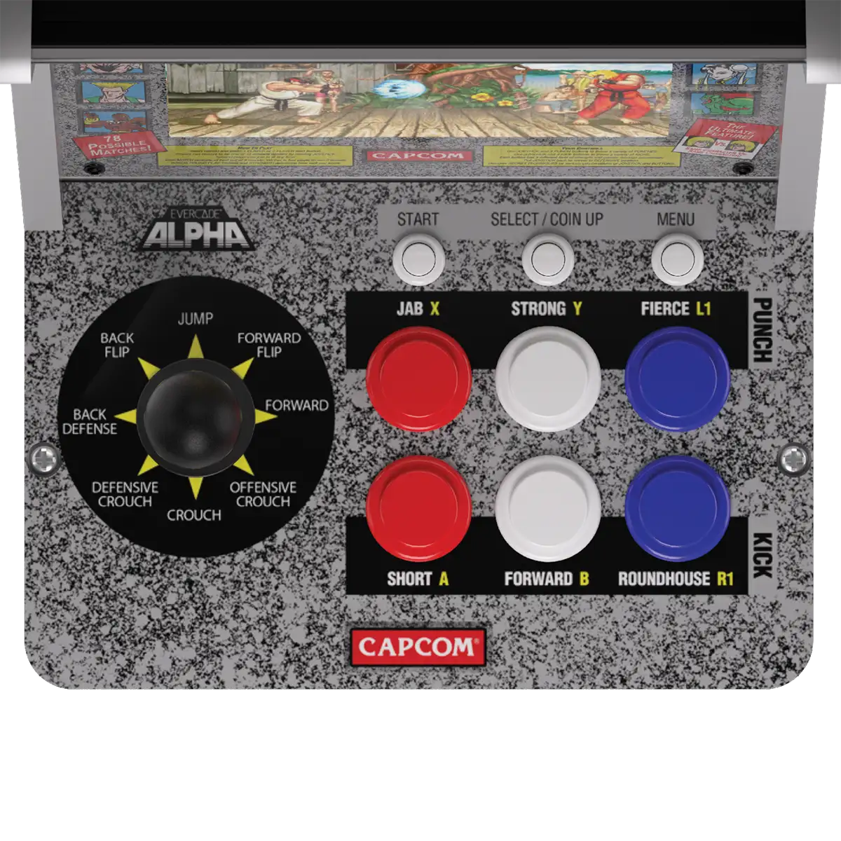Blaze Evercade Alpha Street Fighter Bartop Arcade Blaze Evercade Alpha Street Fighter Bartop Arcade