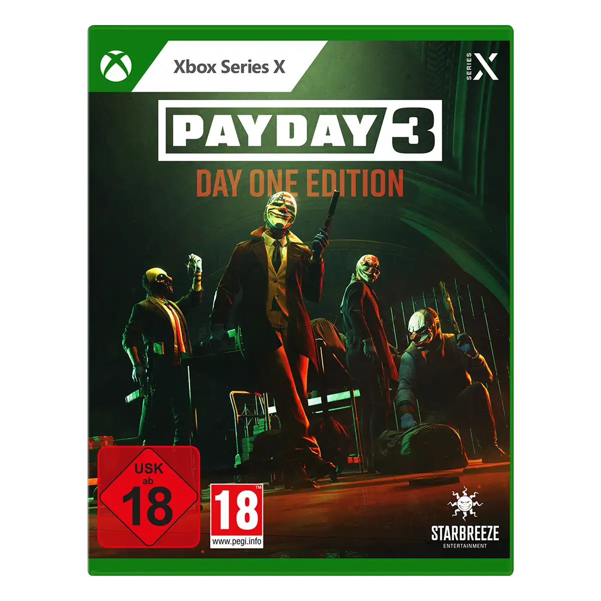 PAYDAY 3 Day One Edition (Xbox Series X) Cover PAYDAY 3 Day One Edition (Xbox Series X) Cover