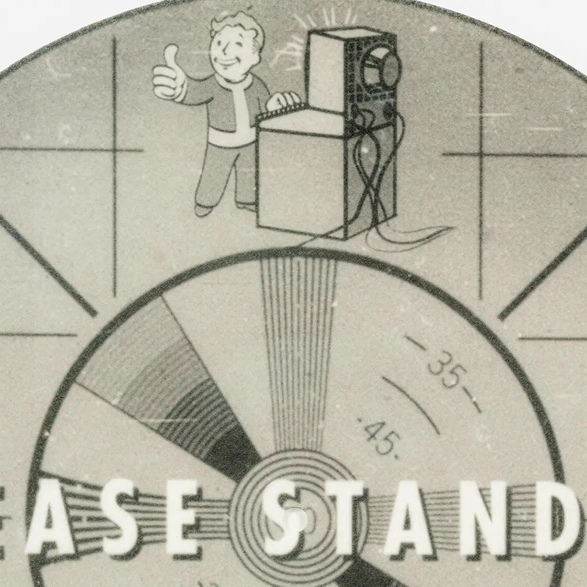 Fallout Record Slip Mat "Please Stand By" Image 3