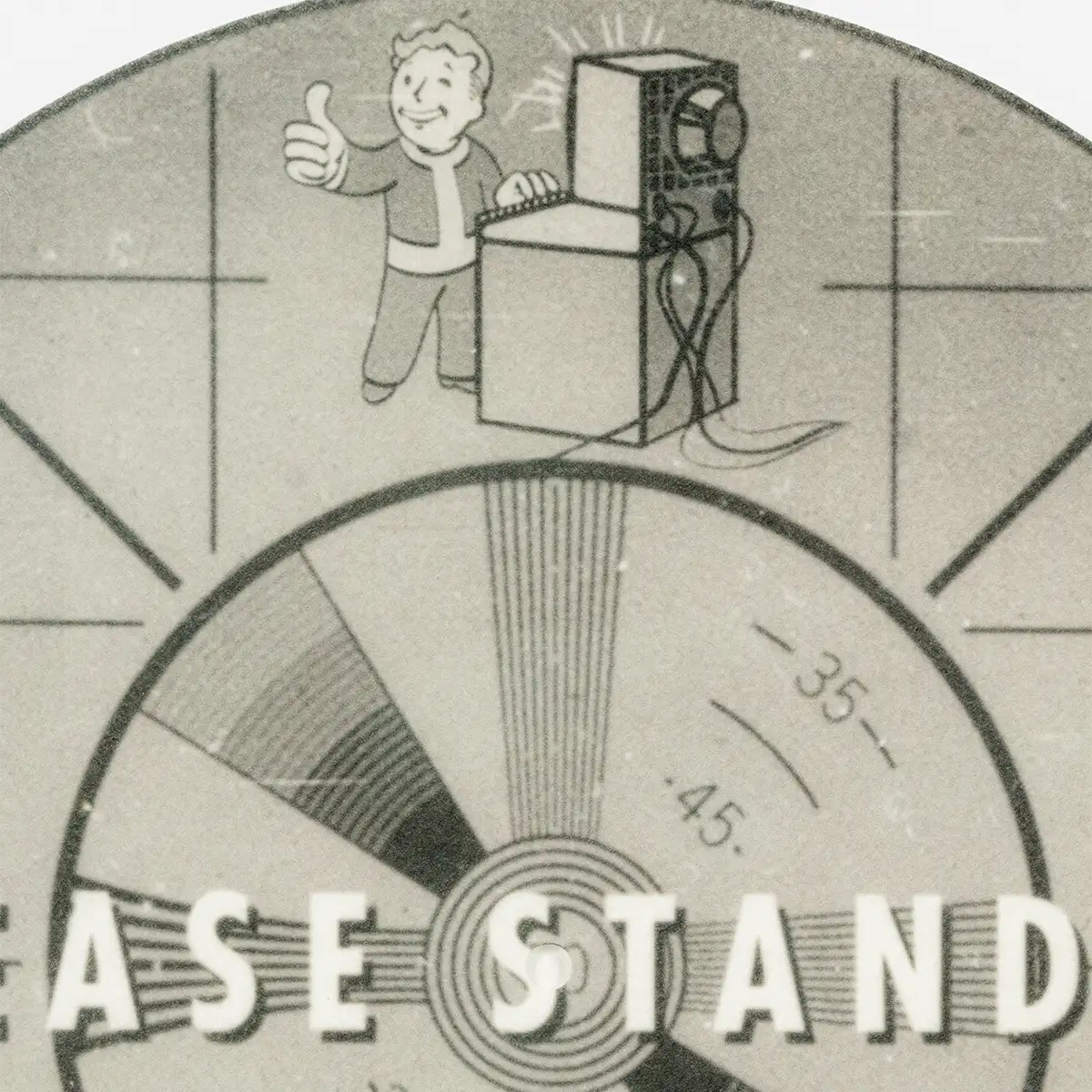 Fallout Record Slip Mat "Please Stand By" Fallout Record Slip Mat "Please Stand By"