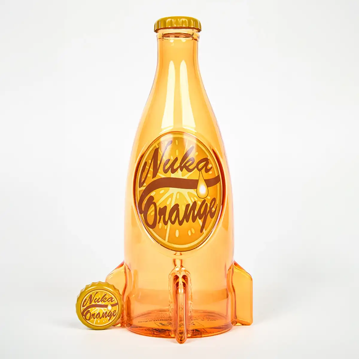 Fallout "Nuka Cola Orange" Glass Bottle and Caps Image 2