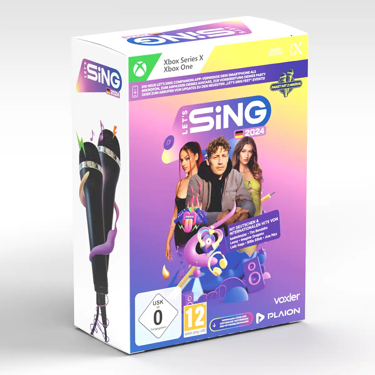 Let's Sing 2024 German Version [+ 2 Mics] (Xbox One / Xbox Series X) Cover