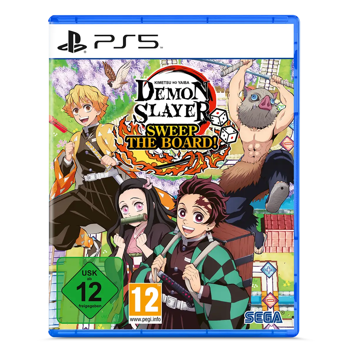 Demon Slayer -Kimetsu no Yaiba- Sweep the Board! (PS5) Cover Demon Slayer -Kimetsu no Yaiba- Sweep the Board! (PS5) Cover