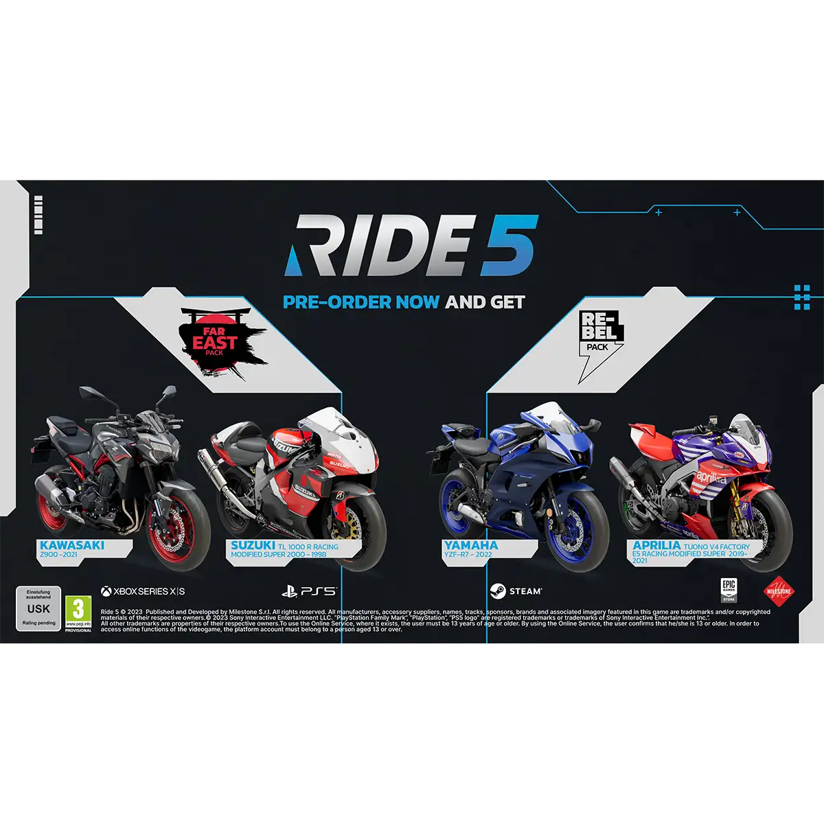 RIDE 5 Day One Edition (PS5) RIDE 5 Day One Edition (PS5)