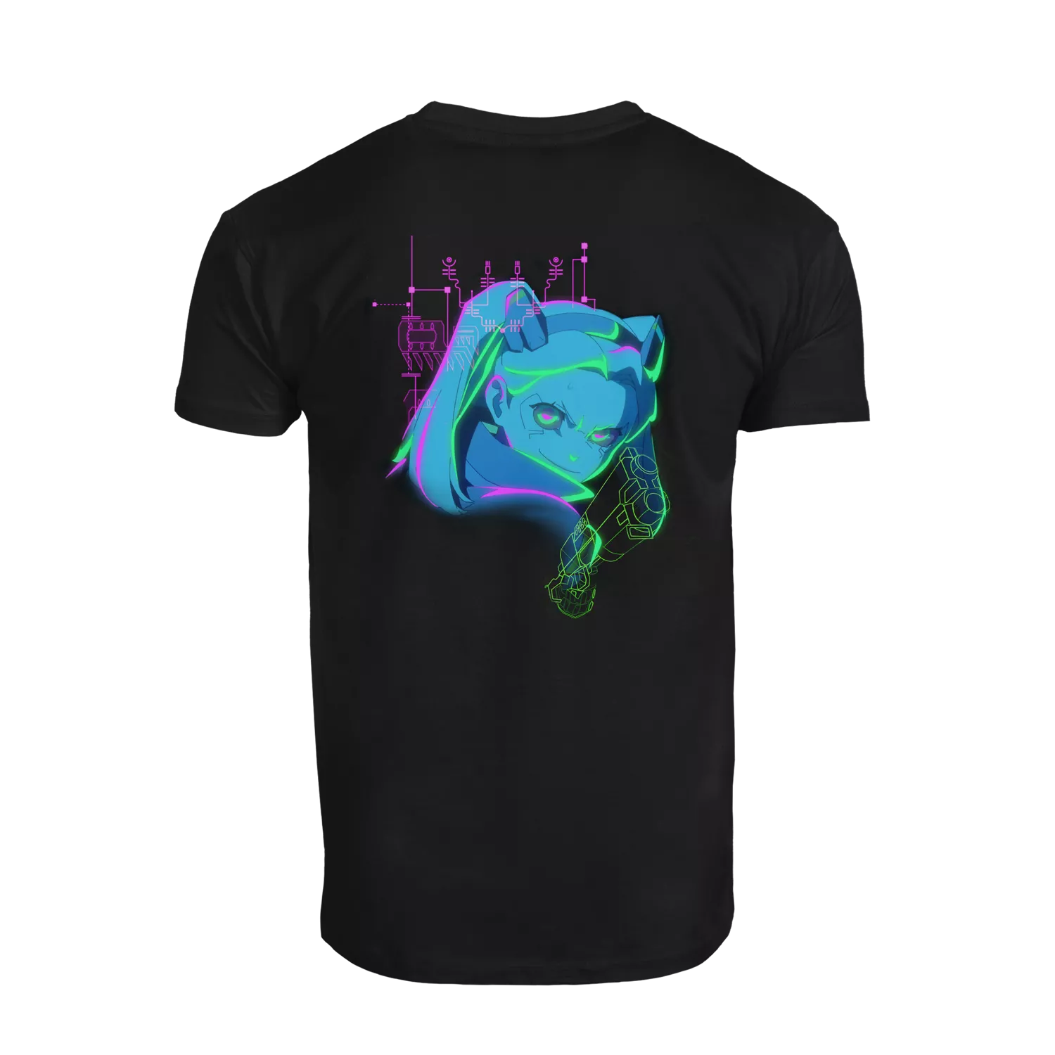 Cyberpunk Edgerunners Neon Rebecca Shirt S Cyberpunk Edgerunners Neon Rebecca Shirt S