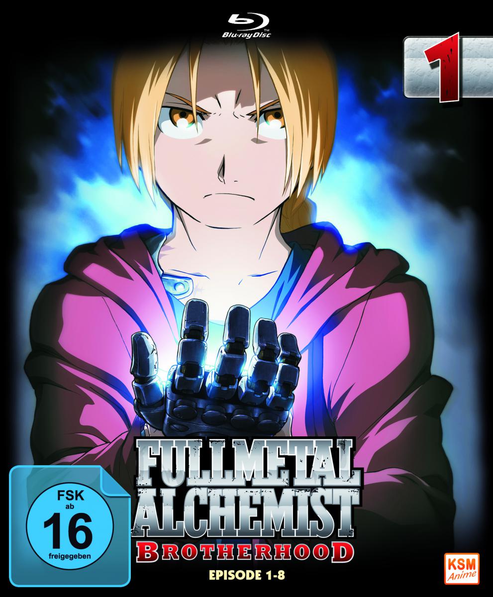 Fullmetal Alchemist: Brotherhood - Volume 1: Episode 01-08 (Limited Edition) Blu-ray Cover