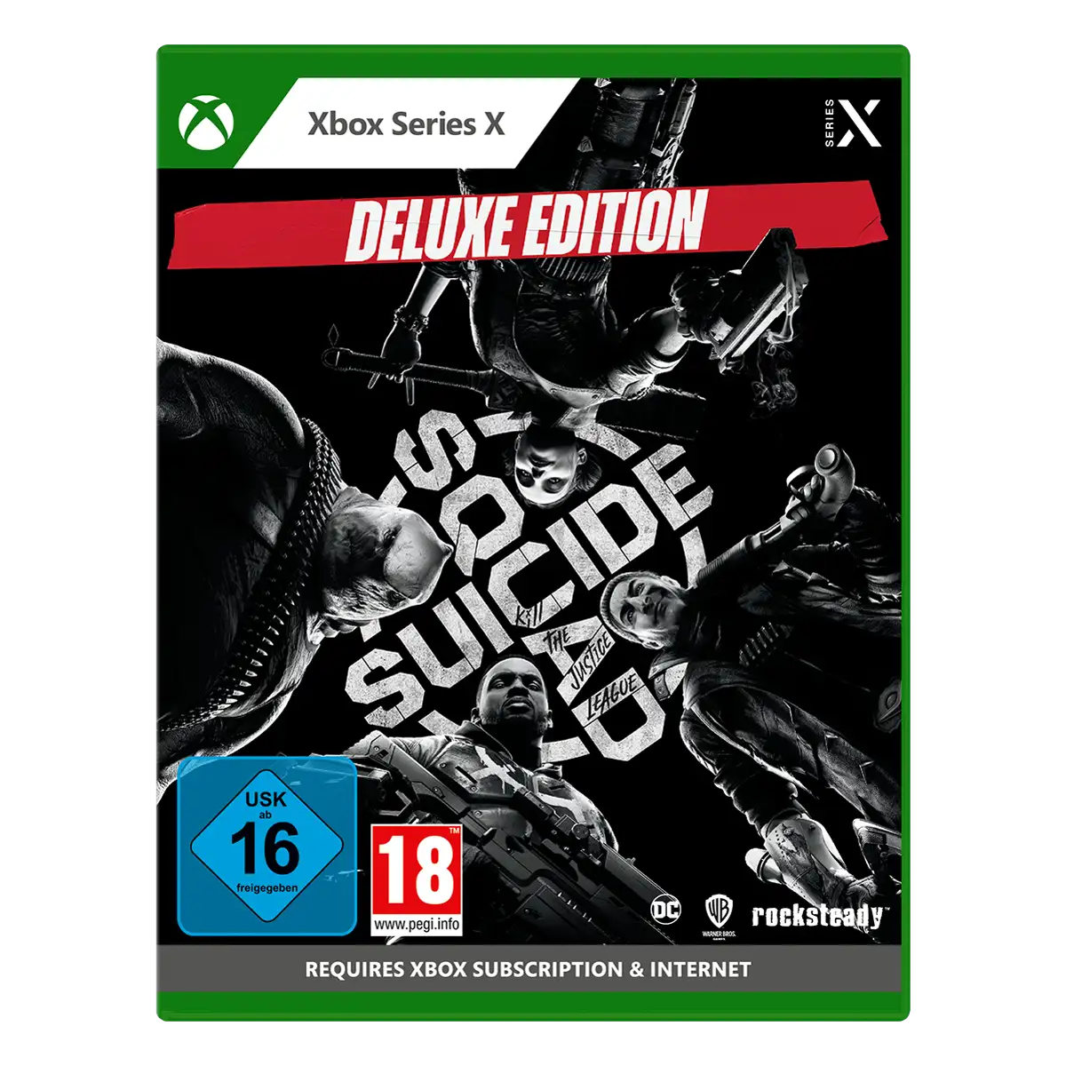 Suicide Squad: Kill the Justice League Deluxe Edition (Xbox Series X) Cover Suicide Squad: Kill the Justice League Deluxe Edition (Xbox Series X) Cover