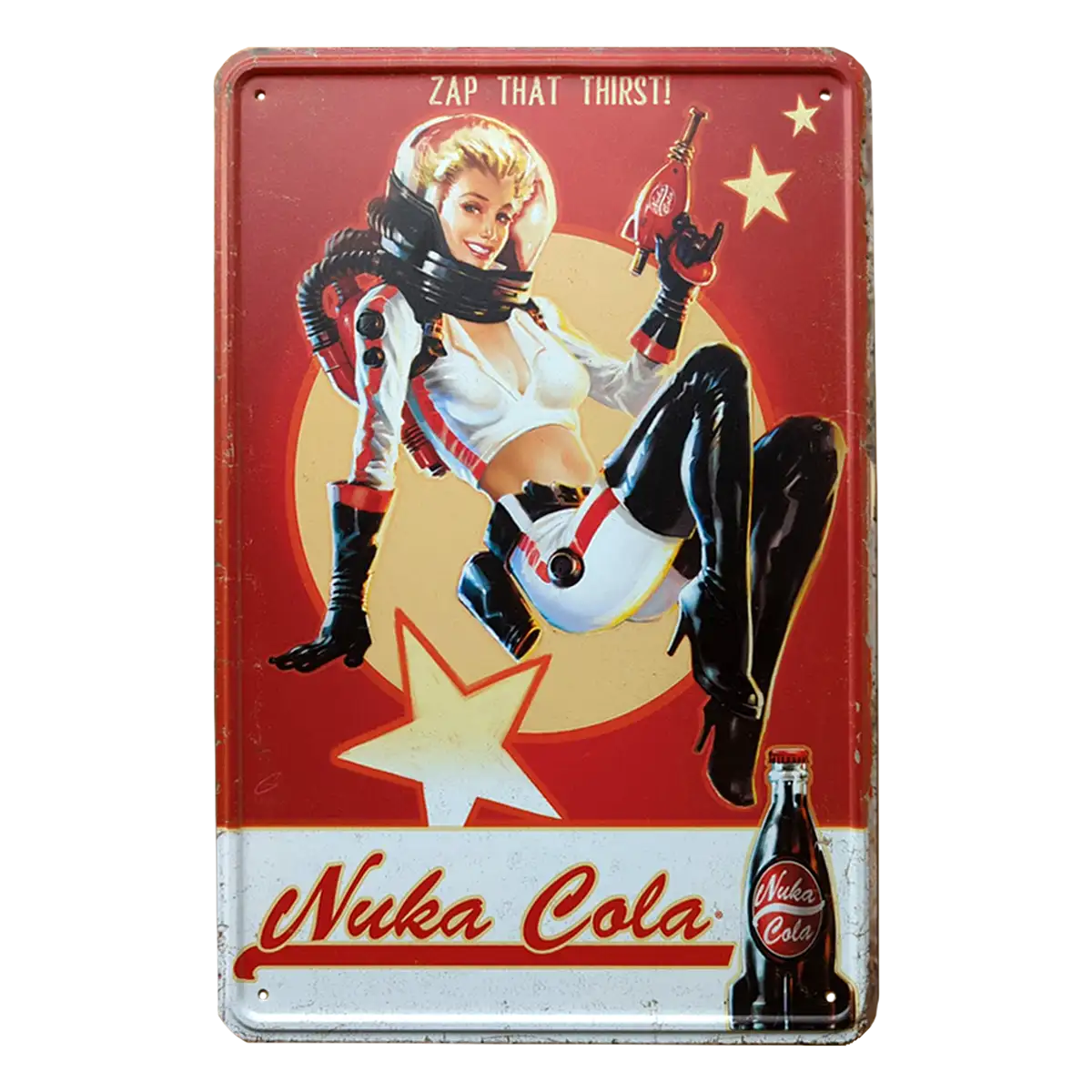 Fallout Metal Sign "Nuka Cola Girl"