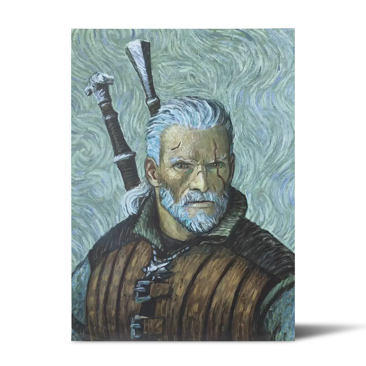 The Witcher Art Print „GERALT VAN GOGH ART“
