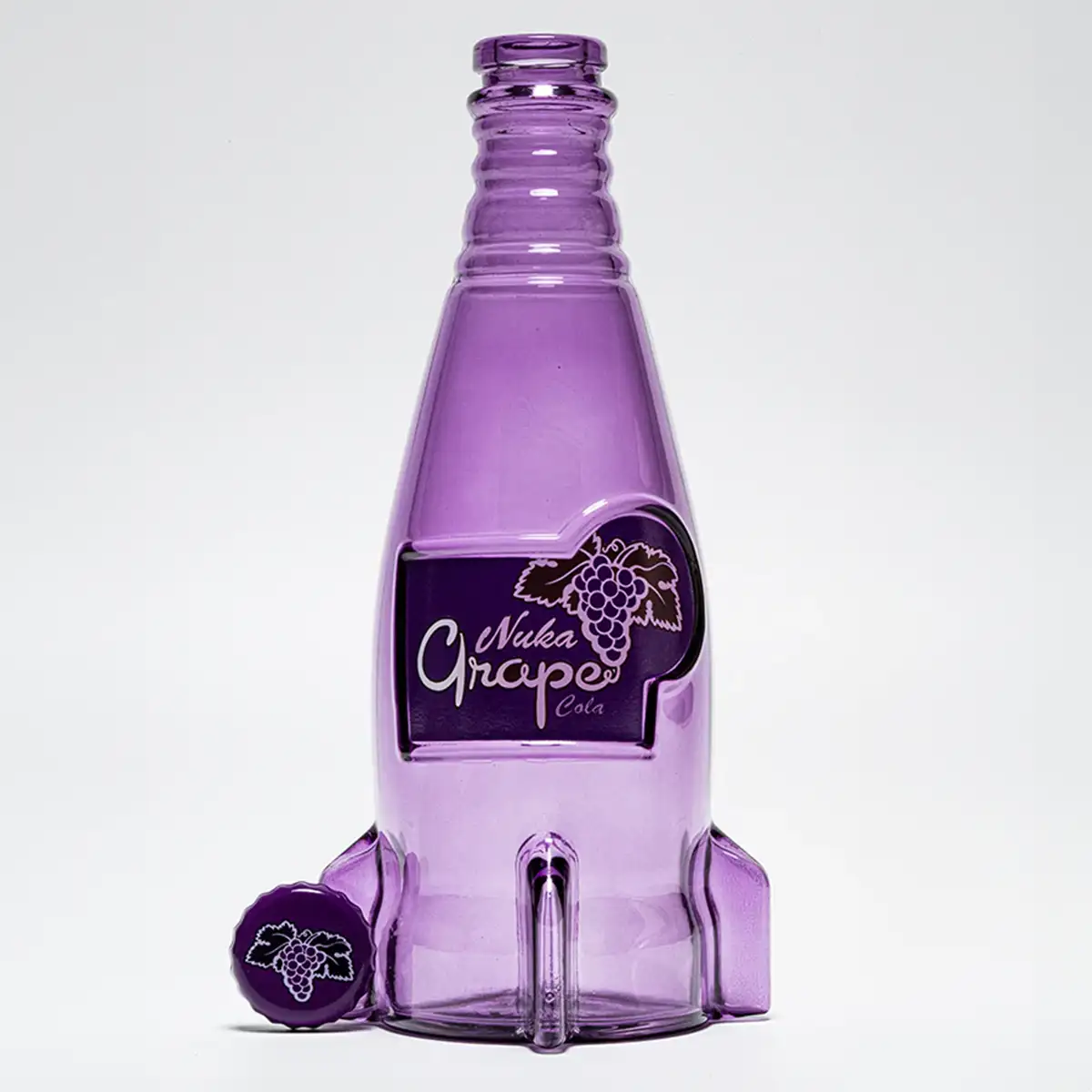 Fallout "Nuka Cola Grape" Glass Bottle and Caps Image 4