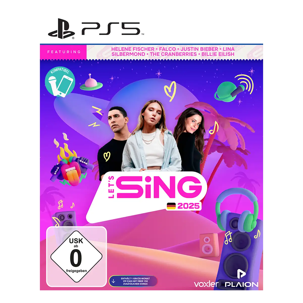 Let's Sing 2025 German Version (PS5) Cover Let's Sing 2025 German Version (PS5) Cover