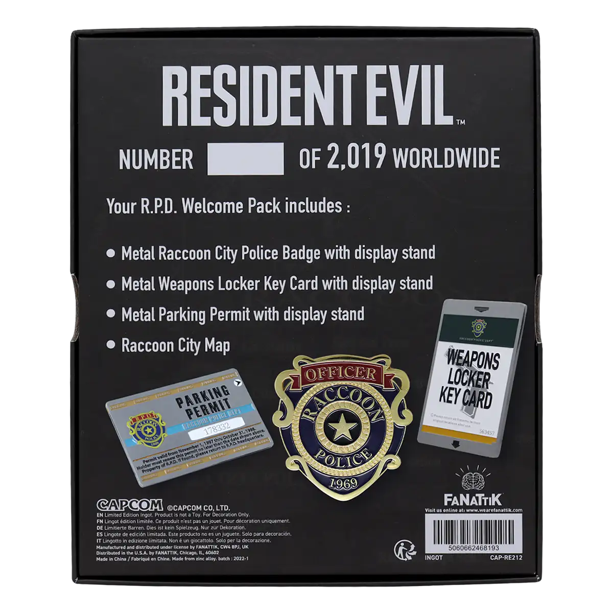 Resident Evil R.P.D Welcome Pack