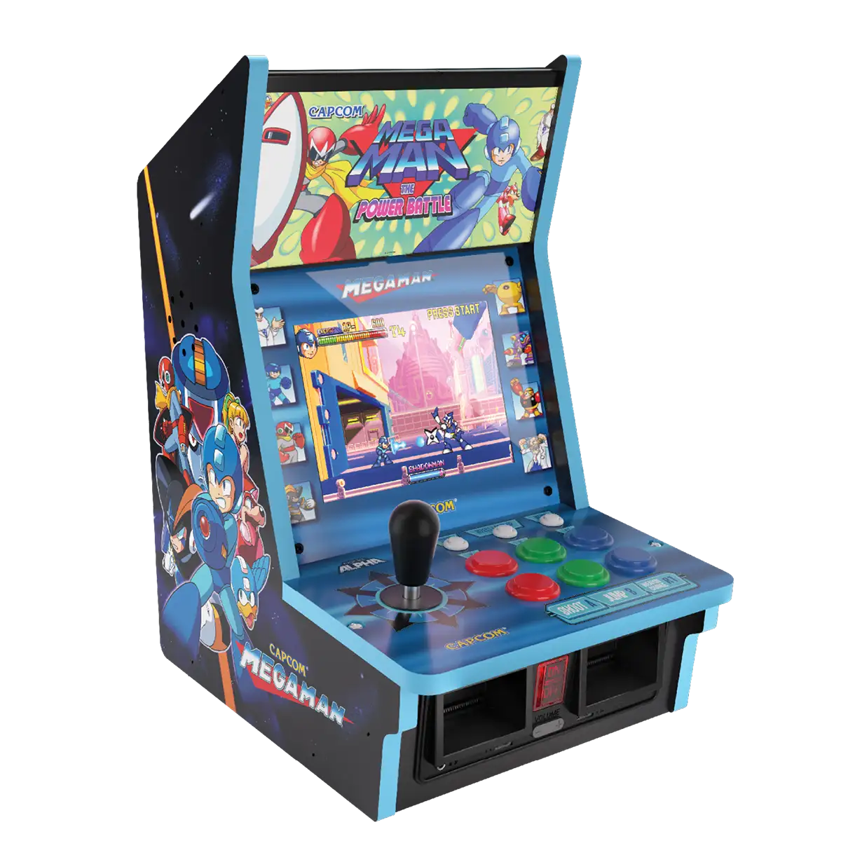 Blaze Evercade Alpha Mega Man Bartop Arcade Cover