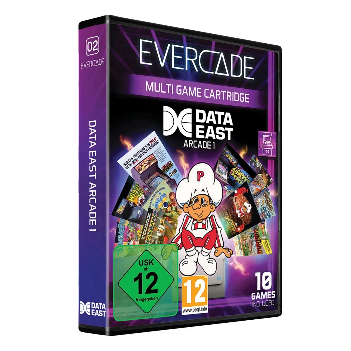 Blaze Evercade Data East Arcade Cartridge 1 Cover