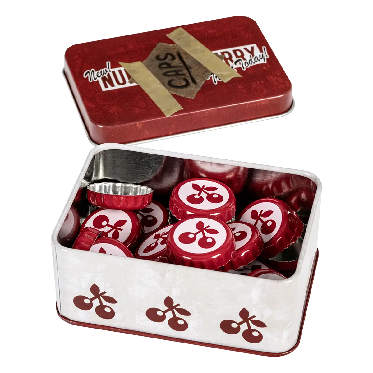 Fallout Bottle Cap Series "Nuka Cola Cherry" with Collection Tin Cover