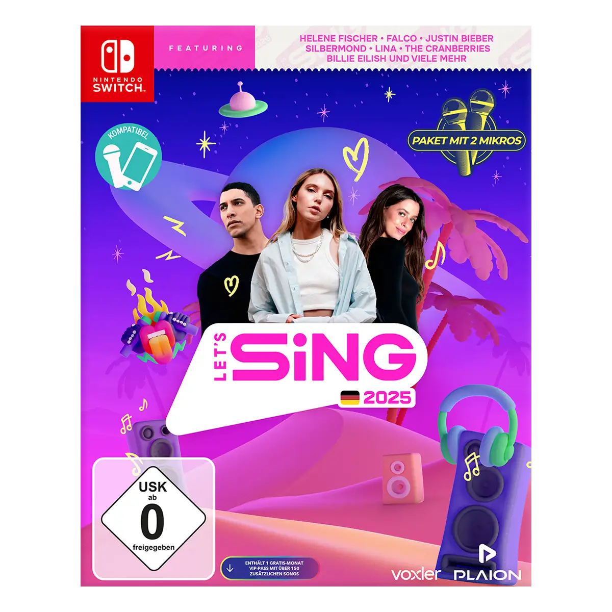 Let’s Sing 2025 German Version [+ 2 Mics] (Switch) Image 2